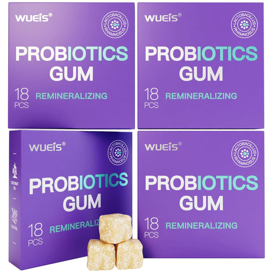 Enamel & Microbiome Support, Plastic-Free Hydroxyapatite Gum, WUEIS