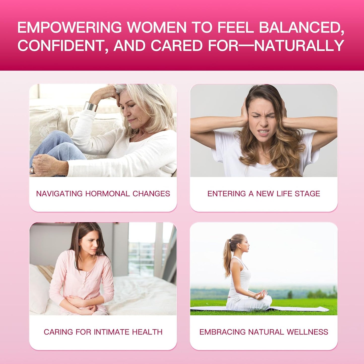 Caring for intimate health, eliminating vaginal odor – promoting gut balance and digestion – women's probiotics and prebiotics supplement